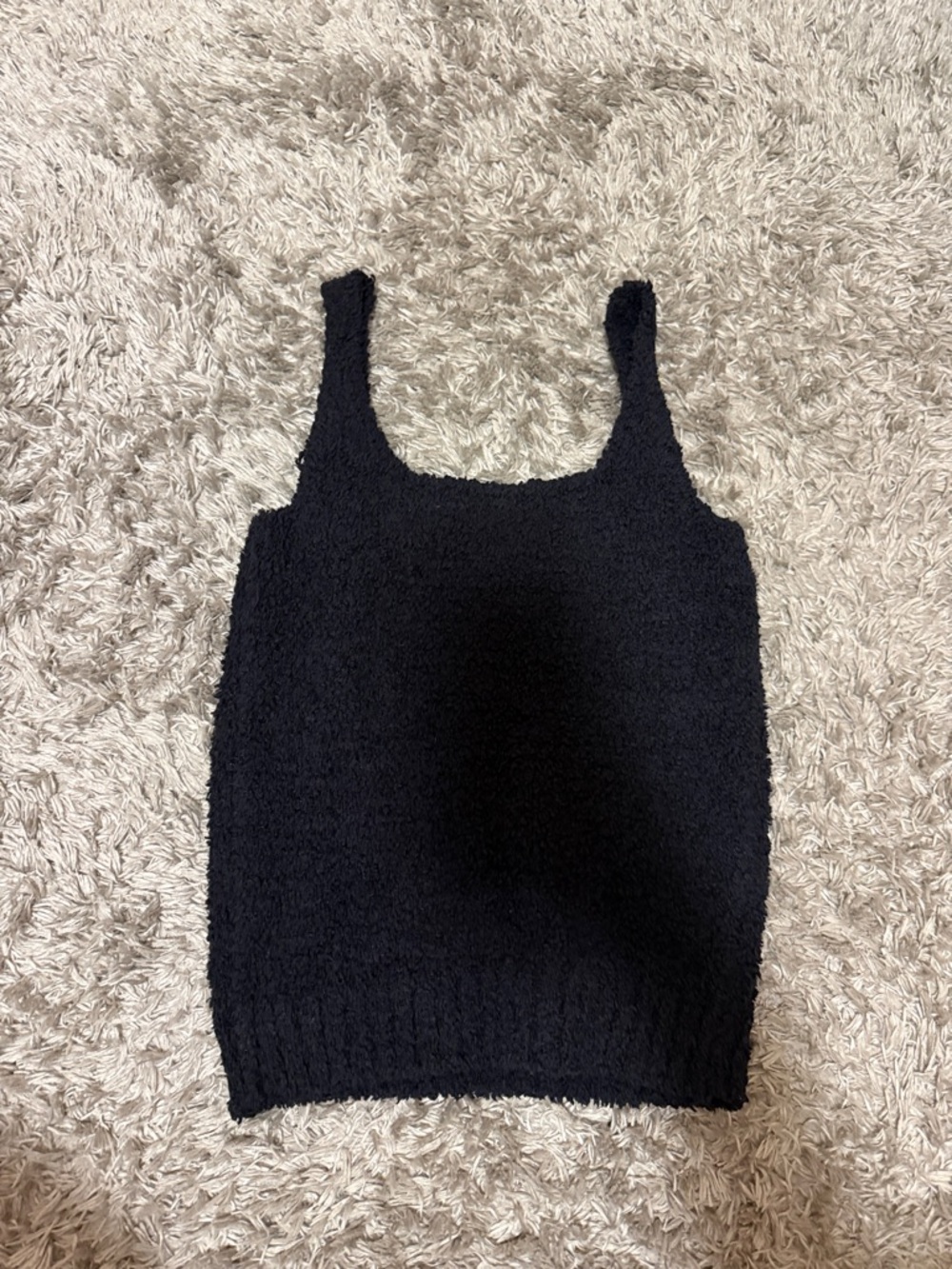 SKIMS Black Cozy Tank Top